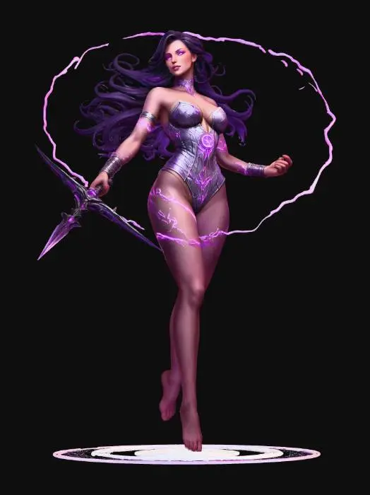 3D model for Woman Violet Tempest