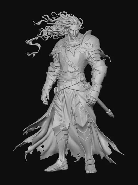 3D model for Ghost Armored Warrior