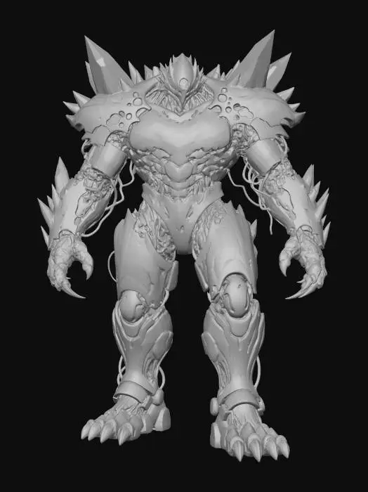 3D model for Embercrystal Cyber Titan