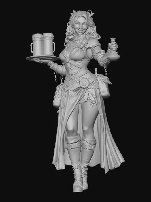 3D model for Woman Tavern Keeper