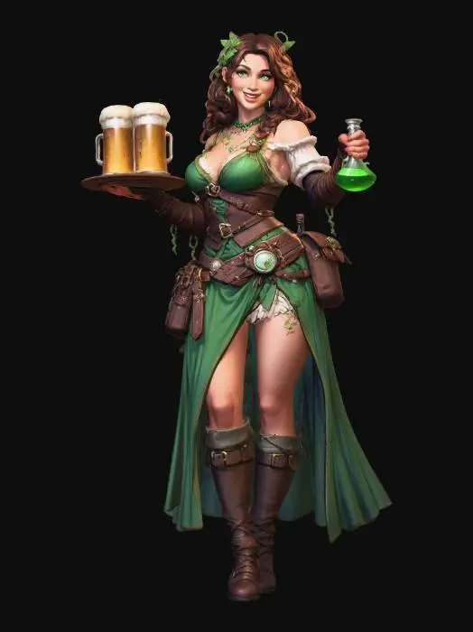 3D model for Woman Tavern Keeper