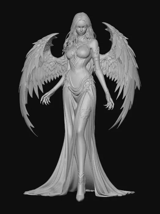 3D model for Black Woman Seraph