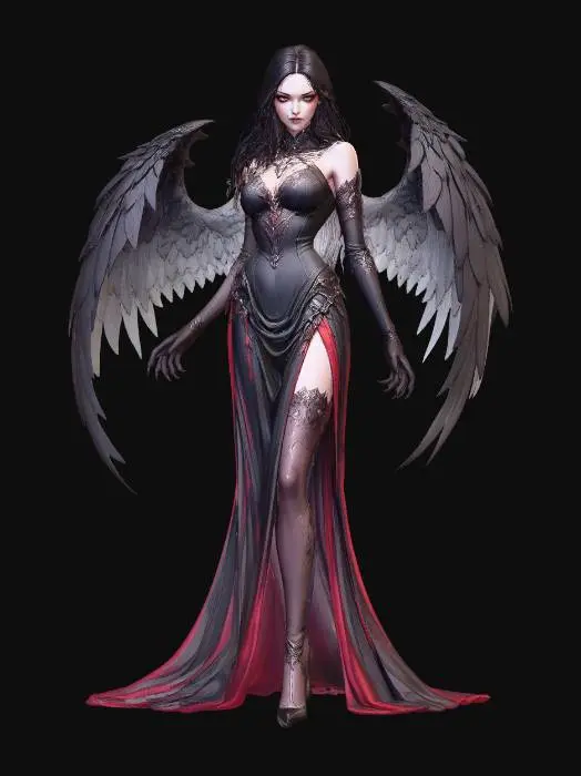 3D model for Black Woman Seraph