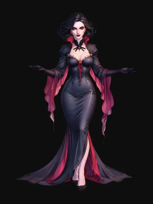3D model for Vampire Woman Elegance