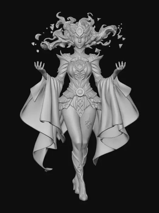 3D model for Frostbound Empress Woman
