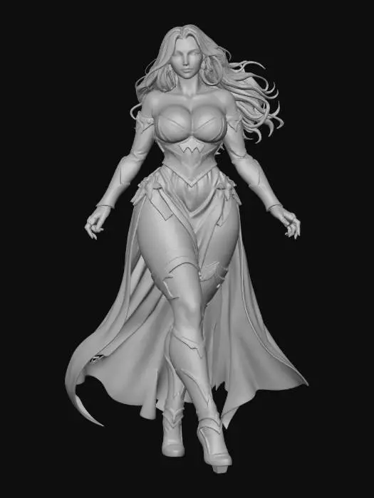 3D model for Red Woman Valkyrie