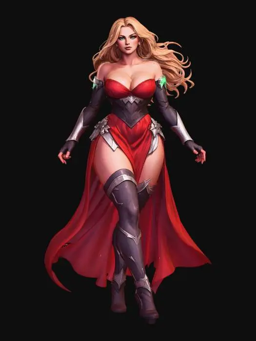 3D model for Red Woman Valkyrie