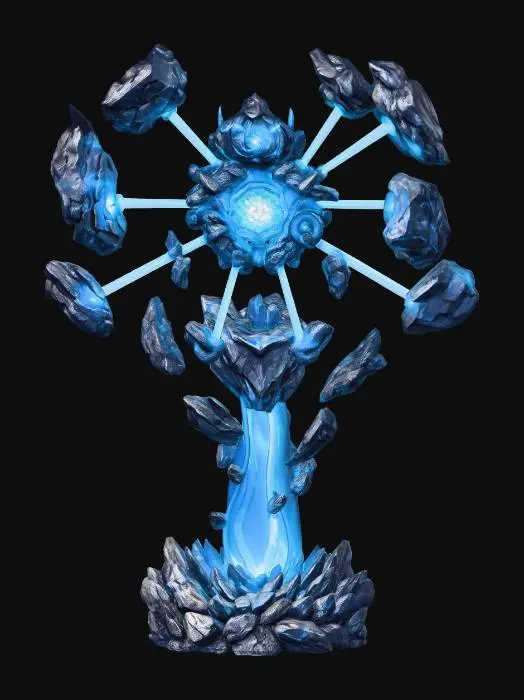 3D model for Galaxy Azure Core Orbital Entity