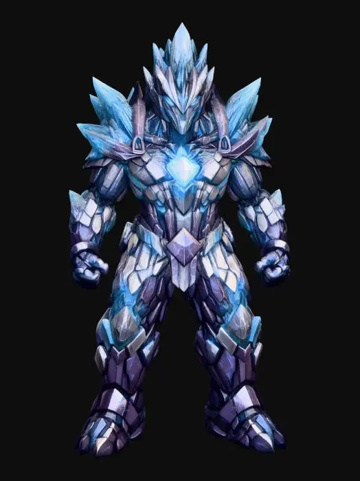 3D model for Crystalix Golem