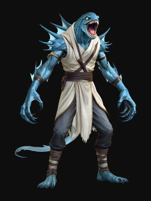 3D model for Azure Spine Sea Warrior