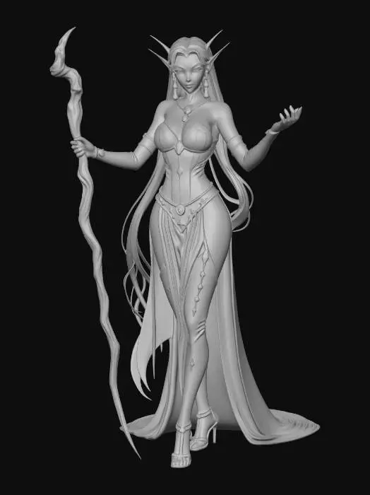 3D model for Dark Astral Enchantress Woman