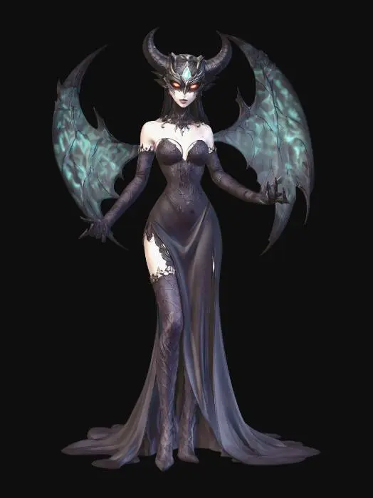 3D model for Ethernal Demonic Woman