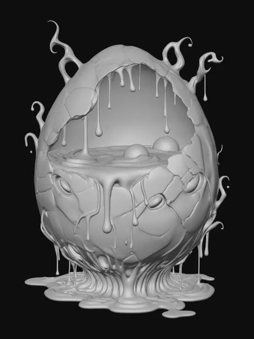 3D model for Mysterious Choco-Caramel Egg, #EasterEgg2026#