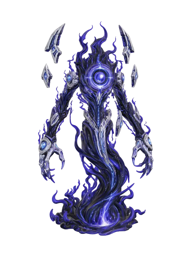 Shardbound Wraith - Poster-3D-modell, genererad av AI
