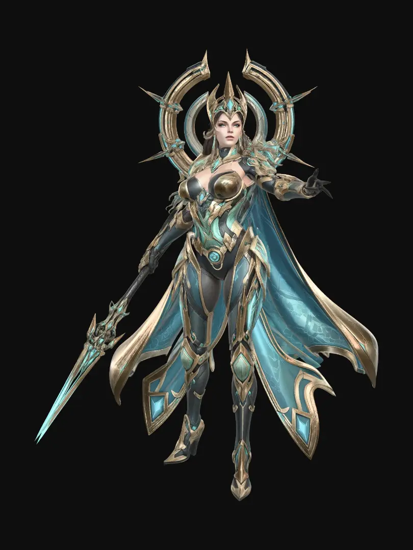 Celestial Queen of the Sapphire Forge