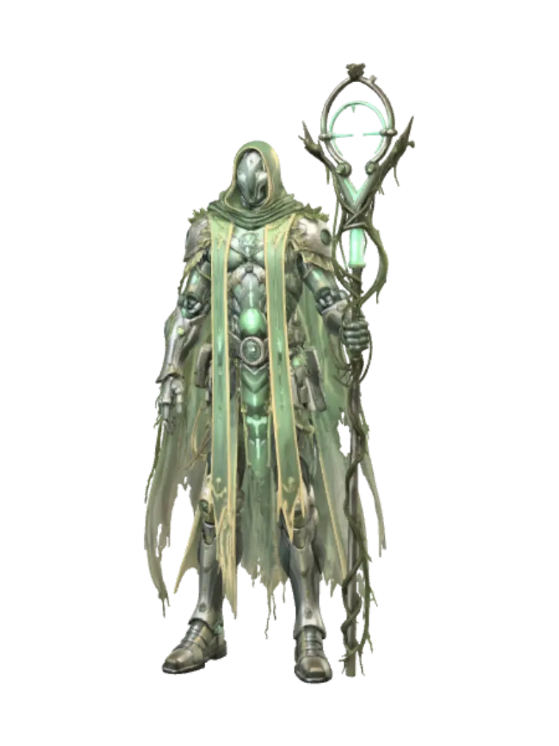 Verdant Archmage 3D model, vytvořený pomocí AI