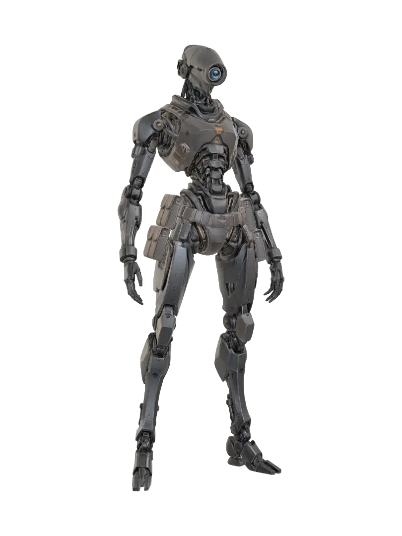 Steel Sentinel - Dusty 3D model, vytvořený pomocí AI