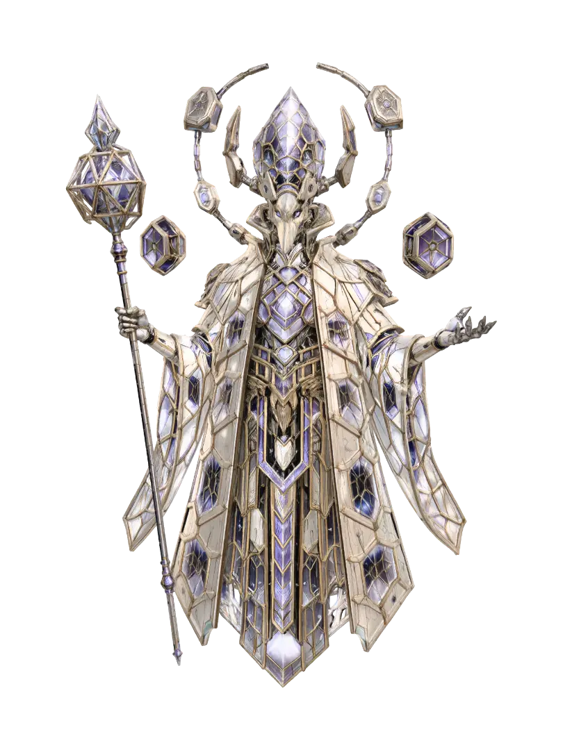 Celestial Lattice Archmage 3D model, vytvořený pomocí AI