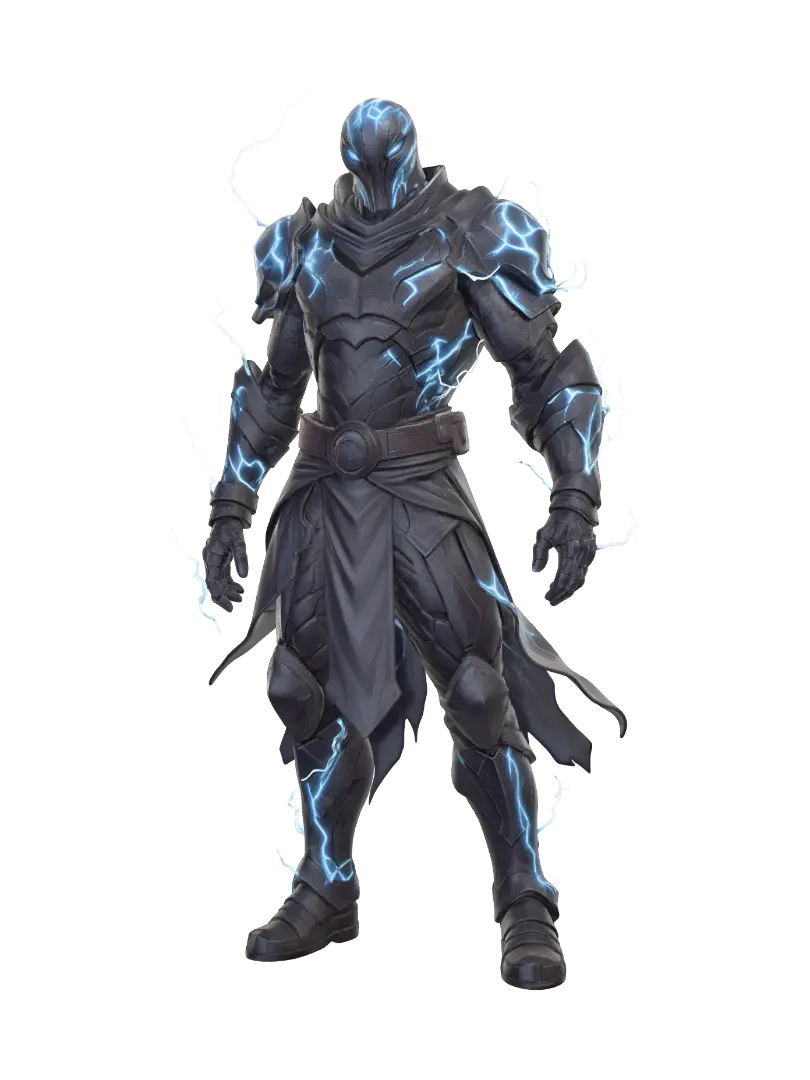 Stormforged Knight - Battlepose 3D model, vytvořený pomocí AI