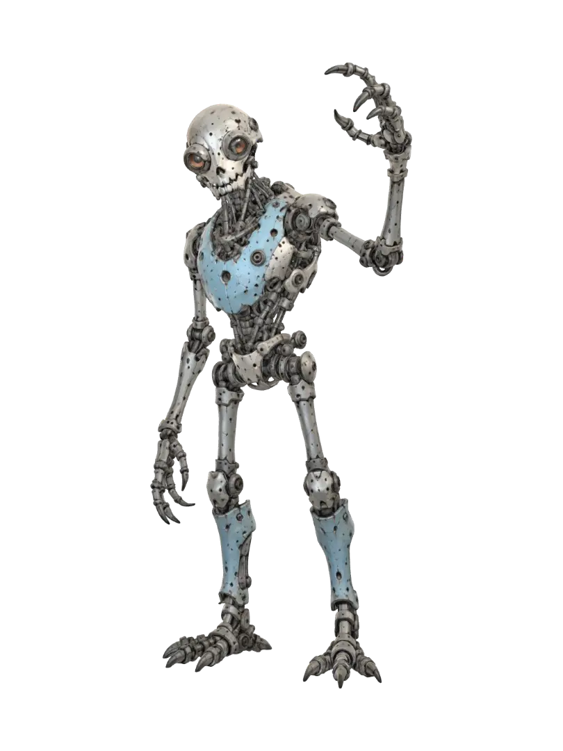 Mô hình 3D Clockwork Revenant - Skeletal, được tạo bằng AI