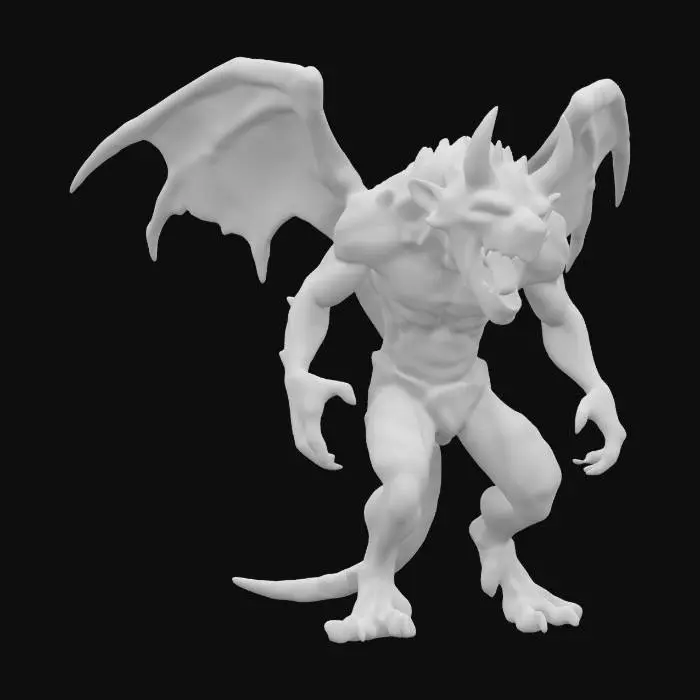 3D model for fantasy creature humanoid transforming into an animal, surface resembles dark smoke, rippling shadows or darkness, when attacking opens an unusually huge mouth with huge fangs, bright eyes that penetrate any darkness, extremely detailed, high resolution texture, epic stance shadow predator