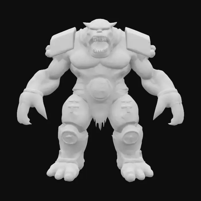 3D model for fantasy enraged stone elemental golem, massive stone body, mythical symbols visible on the body, roaring mouth, detailed face with menacing eyes, extremely detailed, high resolution texture, epic stance