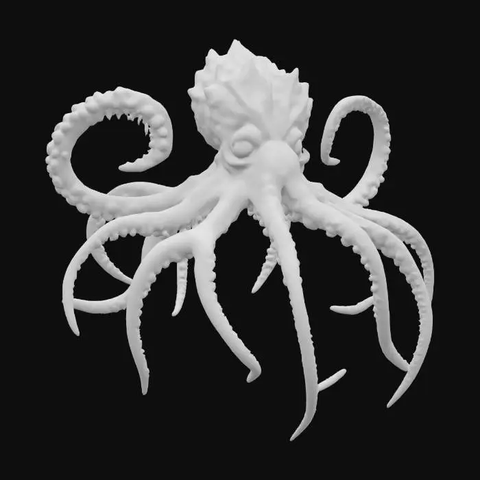 3D model for Glacial Kraken, #AroundTheWorld#