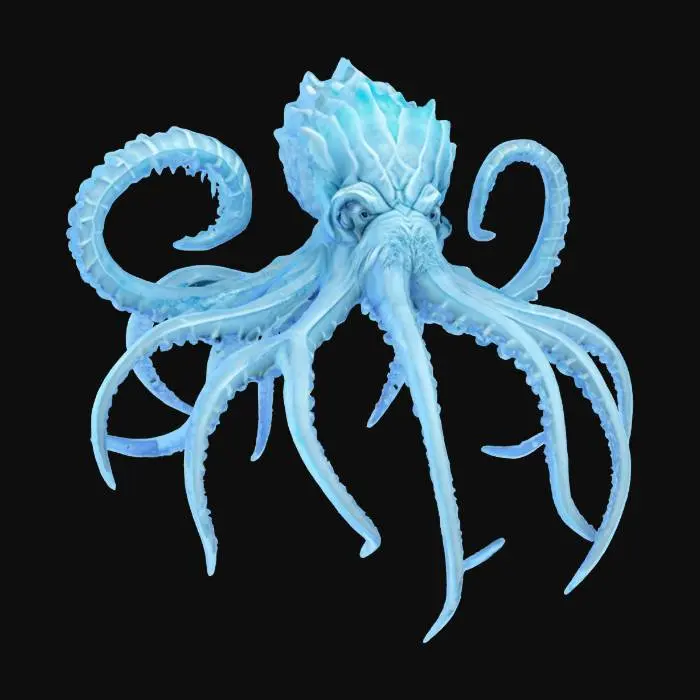 3D model for Glacial Kraken, #AroundTheWorld#