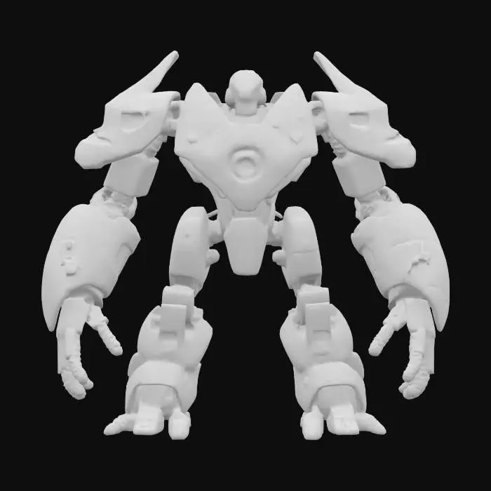 3D model for sci-fi emblem of robotic concert, parts of the emblem made of robotic parts, in the middle a large energy source from which lightning flashes, the entire emblem is covered with metal-plastic, extremely detailed, high sharp resolution texture, epic stance, #emblem#