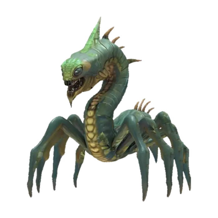 fantasy horror monster similar to a spider and the body of a slug, massive… - Terrifying 3D model, vytvořený pomocí AI
