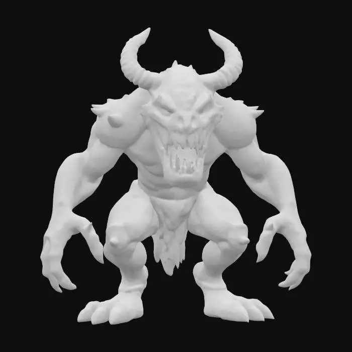 3D model for Žabotnice, scary expression, massive body, scary mouth, extremely detailed, high sharp resolution texture, hyperrealistic, epic stance