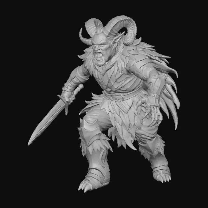 3D model for Rampaging Satyr Warrior