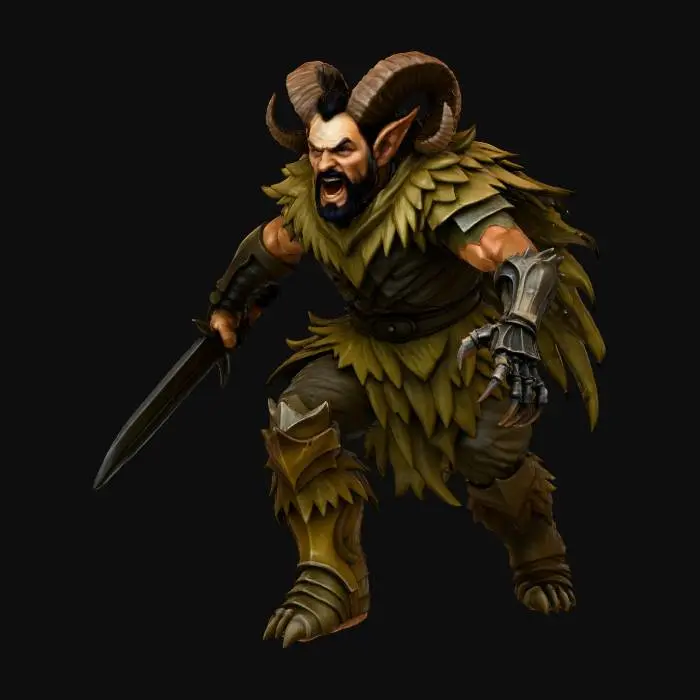 3D model for Rampaging Satyr Warrior