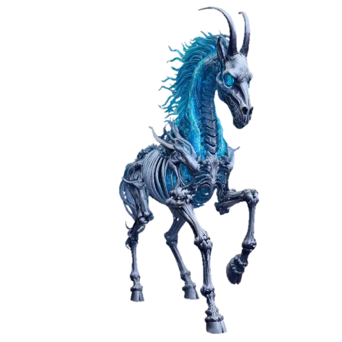 Icebound Skeleton Dragon - Statue 的 AI 生成 3D 模型