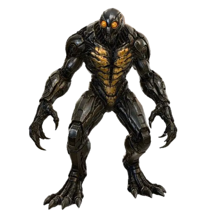 โมเดล 3D ของ Crimson-Eyed Juggernaut - Demonic สร้างโดย AI