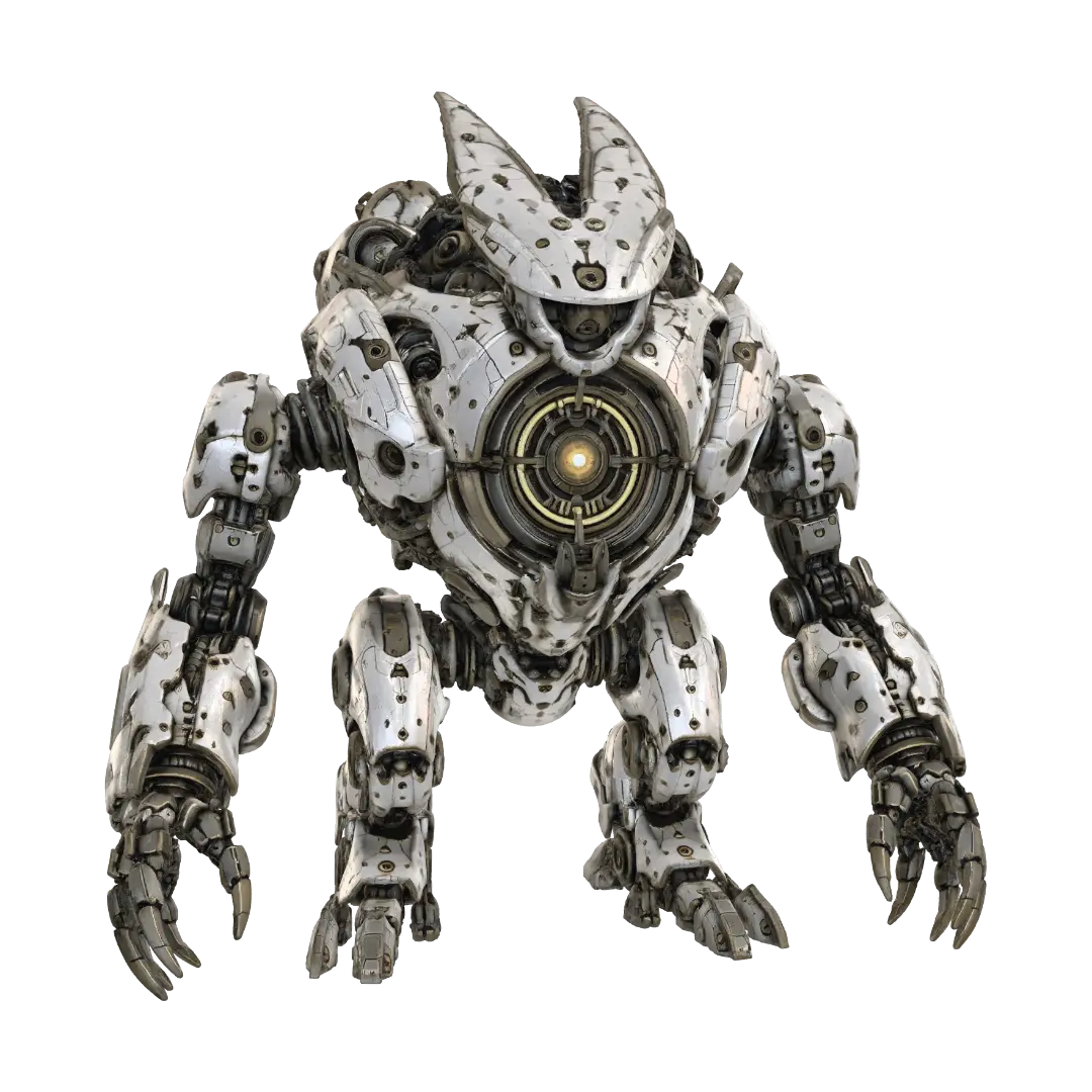 Ironclad Colossus 3D model, vytvořený pomocí AI