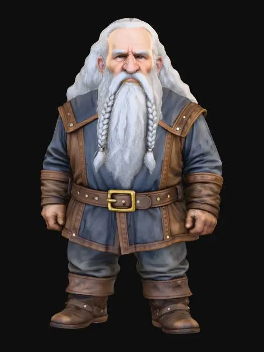 3D model for Old Dwarf
