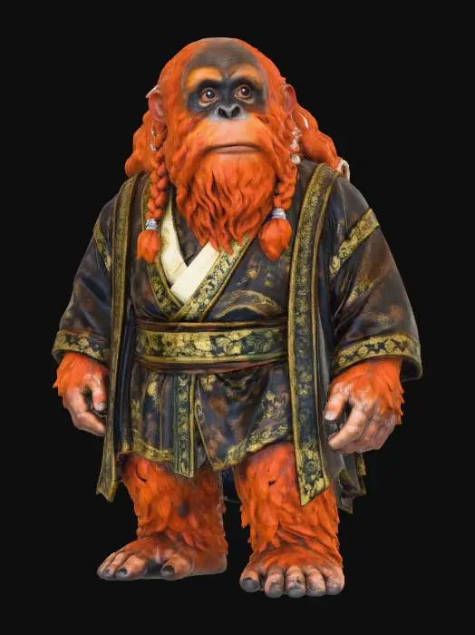 3D model for Elder Orangutan Monk