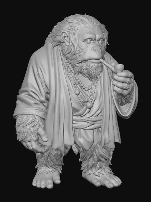 3D model for The Wise Orangutan