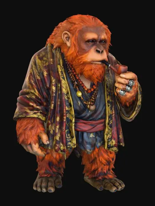 3D model for The Wise Orangutan