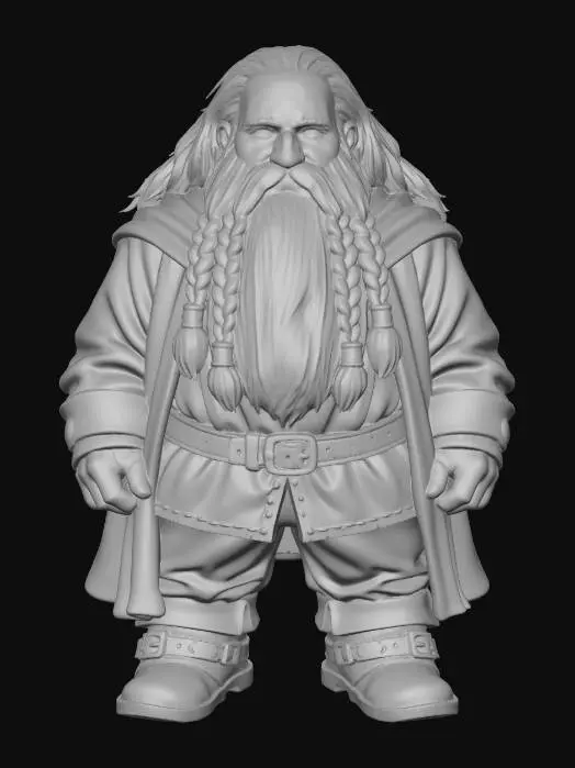 3D model for Dwarven Elder