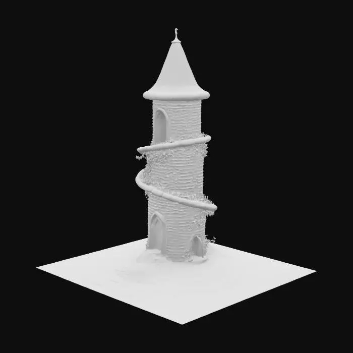 3D model for make a stylized tower too the ground up 