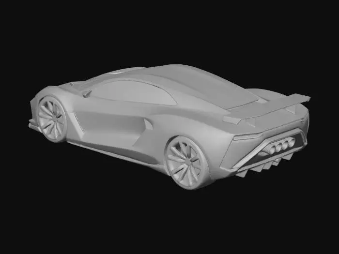 3D model for super modern sports car model