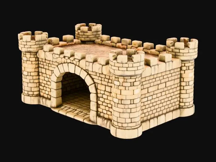 3D model for Reptile hide Fortress