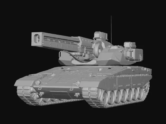 3D model for Railgun tank