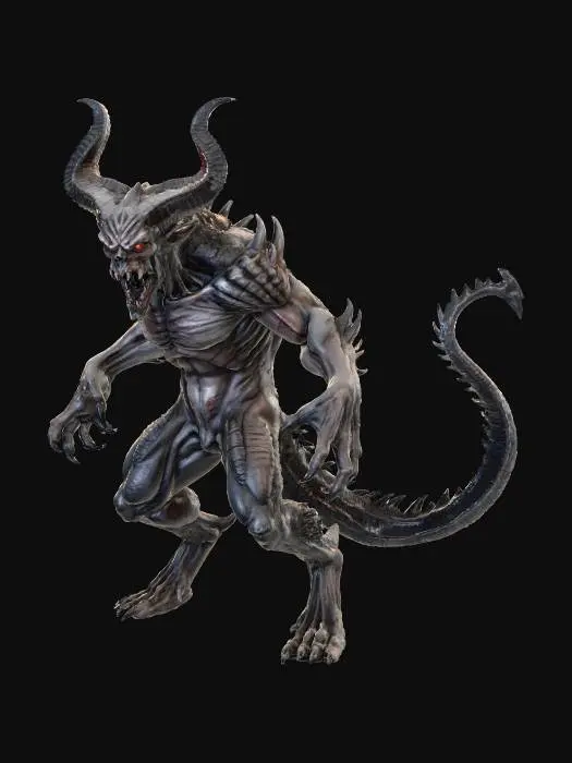 3D model for Horrifying Demon