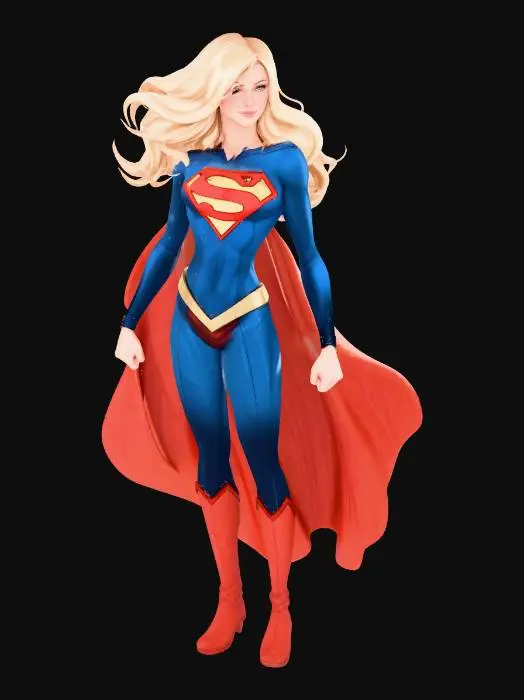 3D model for Supergirl