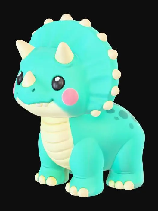 3D model for Dino Buddy Triceratops