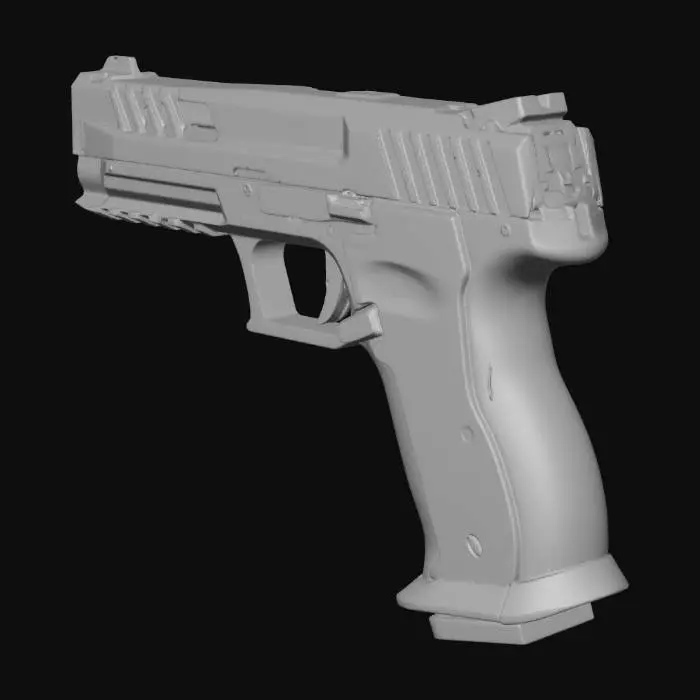 3D model for modern pistol