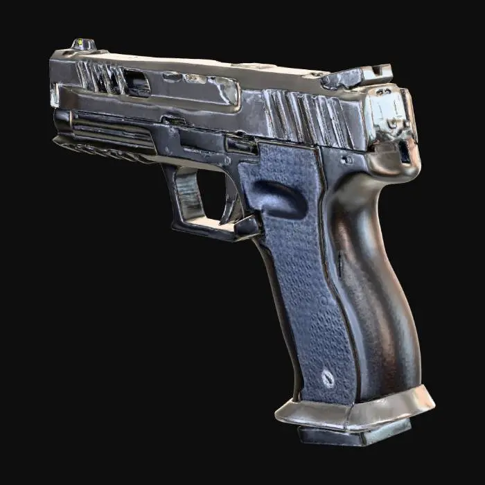 3D model for modern pistol